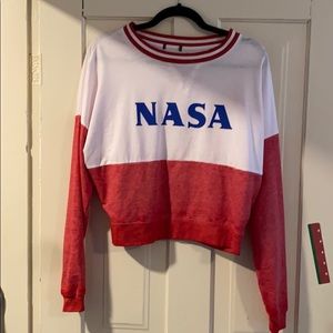 NASA cropped sweatshirt